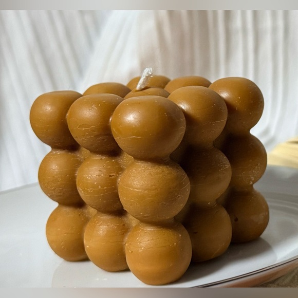 Chocolates Scented Bubble Cube Candle Handmade Soy Wax  2.25” - Picture 3 of 5